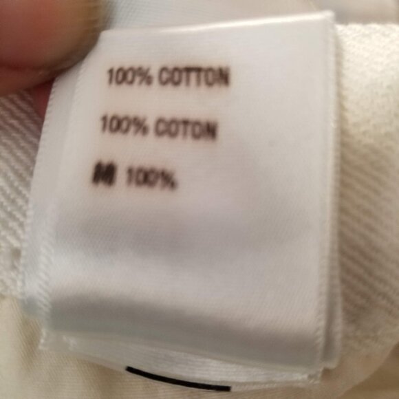 3x1 Bianca Women's Cropped White Fringe Straight Leg 100% Cotton Jeans 2… - Picture 7 of 11